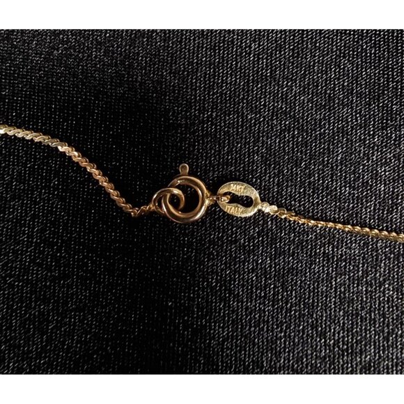 14K Solid Gold Genuine Diamonds Tested Heart Necklace Made In Italy  Elegant Cha - Picture 5 of 6